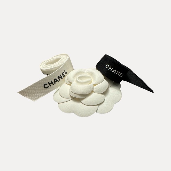 Authentic Chanel Ribbon and Camelia Bundle - Picture 3 of 3
